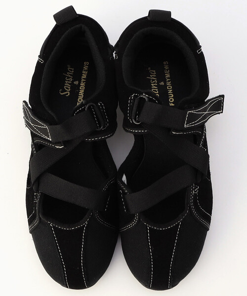 Foundry Mews(ファウンドリーミューズ)の「Foundry Mews/ファウンドリーミューズ canvas shoes / キャンバスシューズ (23cm~24cmサイズ展開)(スニーカー・レディース・ブラック・36/37)」の5枚目の写真