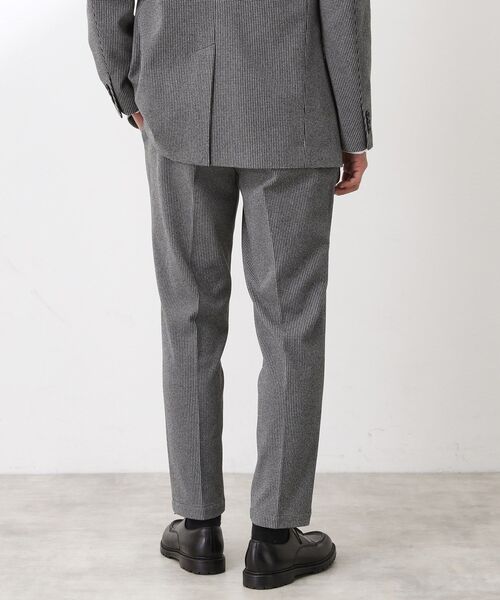 セール】ツイードライクジャージスラックス【セットアップ可／洗濯機OK