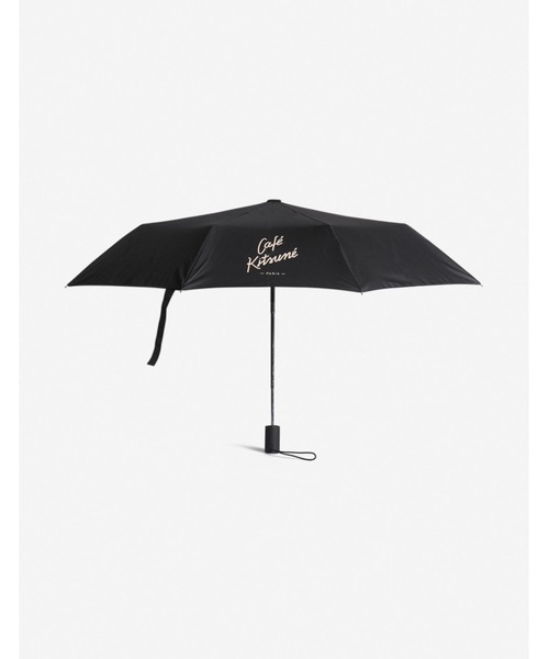 Maison Kitsune(メゾンキツネ)の「CAFE KITSUNE UMBRELLA(折りたたみ傘・メンズ・ブラック・U)」の2枚目の写真