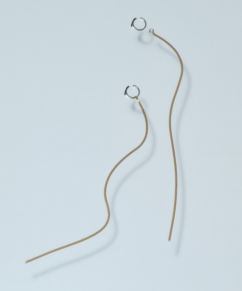 and cloud(アンドクラウド)の「Venetian Chain Long Charm Earring(イヤリング・レディース・シルバー系その他・FREE)」の1枚目の写真