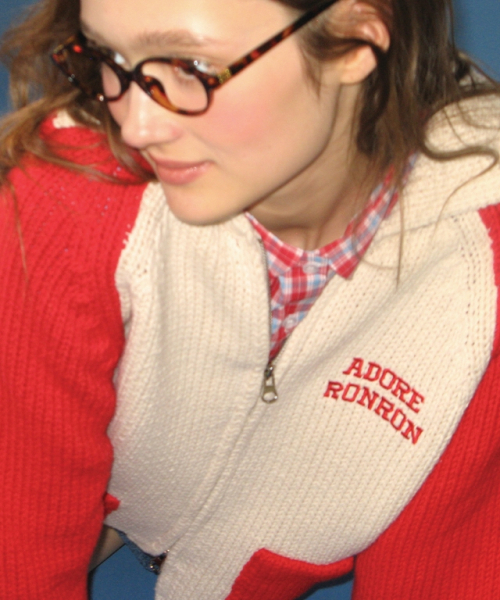 RONRON(ロンロン)の「88 BLOCKING COWICHAN KNIT ZIP UP CREAM RED(ニット/セーター・レディース・その他・FREE)」の5枚目の写真