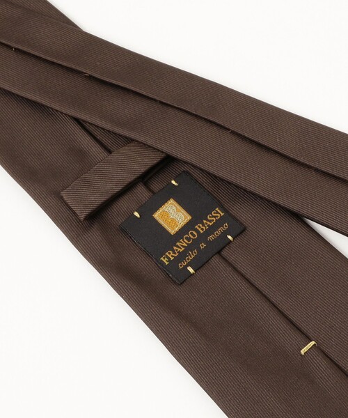 FRANCO BASSI（フランコバッシ）の「FRANCO BASSI / シルク ソリッド ネクタイ（ネクタイ・メンズ・ブラウン/ネイビー/インディゴブルー/パープル・ONE SIZE）」の11枚目の写真