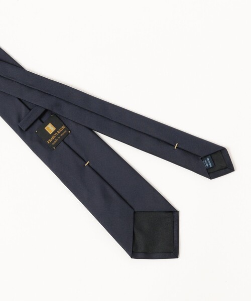 FRANCO BASSI（フランコバッシ）の「FRANCO BASSI / シルク ソリッド ネクタイ（ネクタイ・メンズ・ブラウン/ネイビー/インディゴブルー/パープル・ONE SIZE）」の6枚目の写真