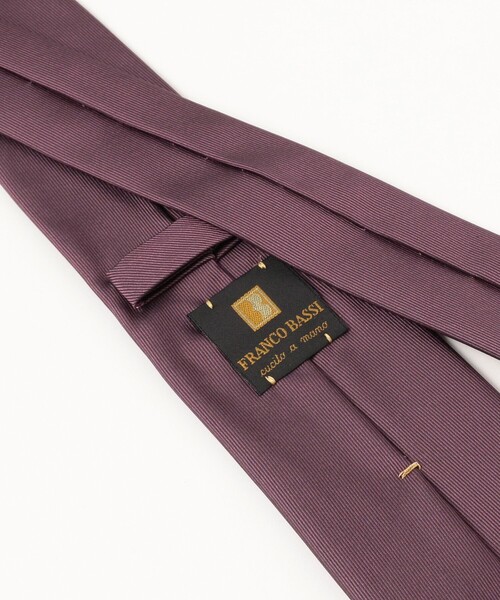 FRANCO BASSI（フランコバッシ）の「FRANCO BASSI / シルク ソリッド ネクタイ（ネクタイ・メンズ・ブラウン/ネイビー/インディゴブルー/パープル・ONE SIZE）」の14枚目の写真