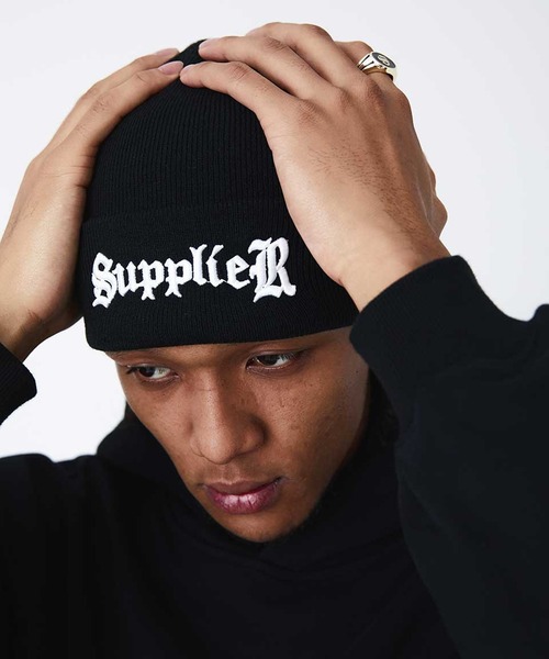 SUPPLIER/サプライヤー Signature Logo Beanie 3D刺繍 ニットビーニー