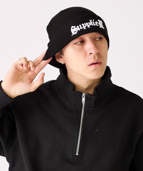 SUPPLIER/サプライヤー Signature Logo Beanie 3D刺繍 ニットビーニー
