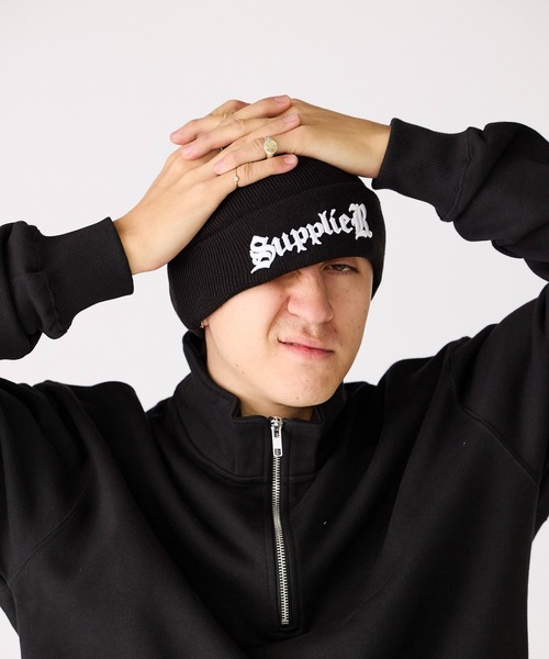 SUPPLIER/サプライヤー Signature Logo Beanie 3D刺繍 ニットビーニー