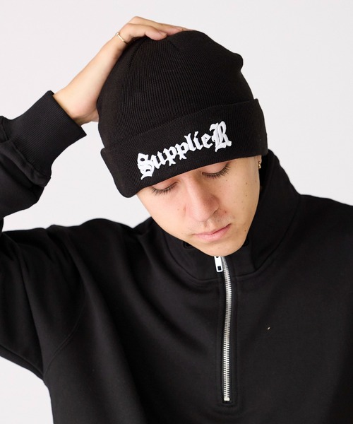 SUPPLIER/サプライヤー Signature Logo Beanie 3D刺繍 ニットビーニー