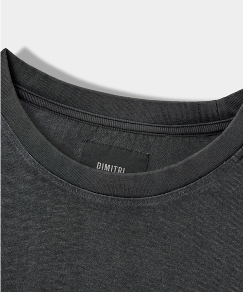 DIMITRI BLACK(ディミトリブラック)の「ラグラン配色ピグメントアートワークTシャツ_チャコール(Tシャツ/カットソー・レディース・その他・MEDIUM/LARGE/X-LARGE)」の4枚目の写真