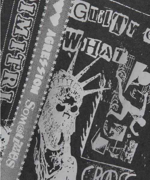 DIMITRI BLACK(ディミトリブラック)の「ラグラン配色ピグメントアートワークTシャツ_チャコール(Tシャツ/カットソー・レディース・その他・MEDIUM/LARGE/X-LARGE)」の5枚目の写真