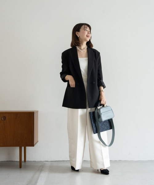 merrylatte（メリーラテ）の「BIBI bag. キルティングクロス ミドル（トートバッグ・レディース・ブラック・FREE）」の4枚目の写真