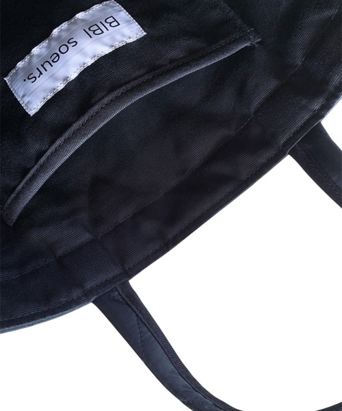 merrylatte（メリーラテ）の「BIBI bag. キルティングクロス ミドル（トートバッグ・レディース・ブラック・FREE）」の7枚目の写真