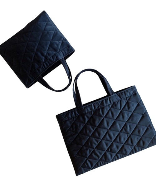 merrylatte（メリーラテ）の「BIBI bag. キルティングクロス ミドル（トートバッグ・レディース・ブラック・FREE）」の13枚目の写真