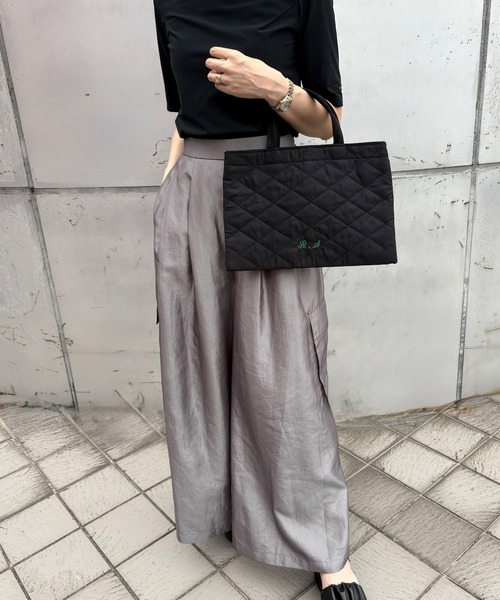 merrylatte（メリーラテ）の「BIBI bag. キルティングクロス ミドル（トートバッグ・レディース・ブラック・FREE）」の15枚目の写真