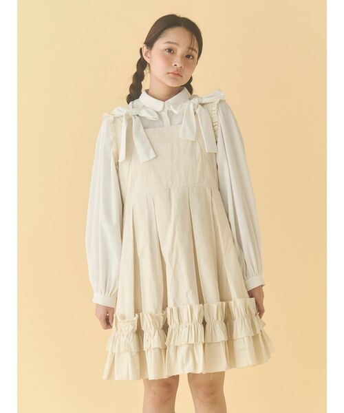 merry jenny（メリージェニー）の「double ribbon blouse（シャツ/ブラウス・レディース・オフホワイト/ブラック・FREE）」の19枚目の写真