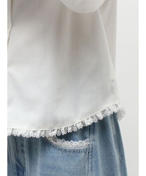 merry jenny（メリージェニー）の「double ribbon blouse（シャツ/ブラウス・レディース・オフホワイト/ブラック・FREE）」の11枚目の写真