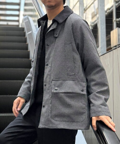 NOLLEY’S（ノーリーズ）の「《ビジカジ対応》【TECHTWEED】【SORONA】中綿ユーティリティジャケット 25AW（ブルゾン・メンズ・ブラック/グレー系その他/ネイビー/ブルー系その他・S/M/L/XL）」の2枚目の写真