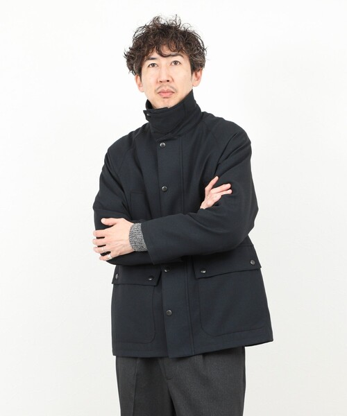 NOLLEY’S（ノーリーズ）の「《ビジカジ対応》【TECHTWEED】【SORONA】中綿ユーティリティジャケット 25AW（ブルゾン・メンズ・ブラック/グレー系その他/ネイビー/ブルー系その他・S/M/L/XL）」の8枚目の写真