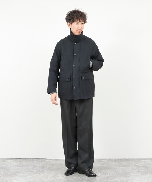 NOLLEY’S（ノーリーズ）の「《ビジカジ対応》【TECHTWEED】【SORONA】中綿ユーティリティジャケット 25AW（ブルゾン・メンズ・ブラック/グレー系その他/ネイビー/ブルー系その他・S/M/L/XL）」の9枚目の写真