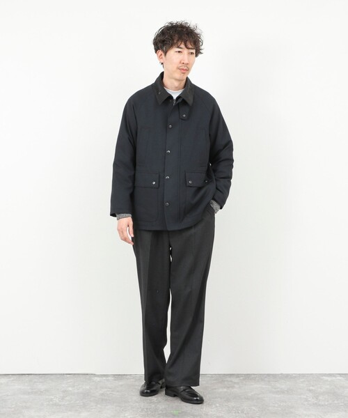 NOLLEY’S（ノーリーズ）の「《ビジカジ対応》【TECHTWEED】【SORONA】中綿ユーティリティジャケット 25AW（ブルゾン・メンズ・ブラック/グレー系その他/ネイビー/ブルー系その他・S/M/L/XL）」の12枚目の写真