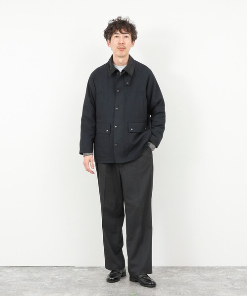 NOLLEY’S（ノーリーズ）の「《ビジカジ対応》【TECHTWEED】【SORONA】中綿ユーティリティジャケット 25AW（ブルゾン・メンズ・ブラック/グレー系その他/ネイビー/ブルー系その他・S/M/L/XL）」の13枚目の写真