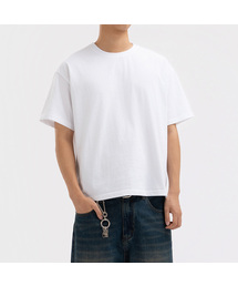 UNDEROFF（アンダーオフ）の「メンズ コットン 半袖 クロップTシャツ ホワイト（Tシャツ/カットソー）」