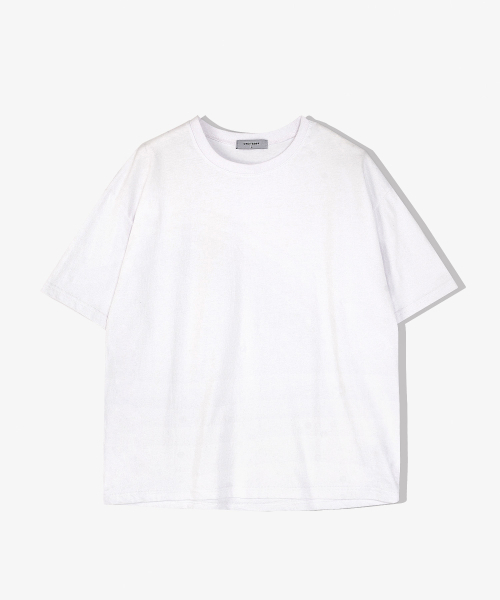 UNDEROFF(アンダーオフ)の「メンズ コットン 半袖 クロップTシャツ ホワイト(Tシャツ/カットソー・メンズ・ホワイト/ライトホワイト・MEDIUM/LARGE/X-LARGE)」の8枚目の写真