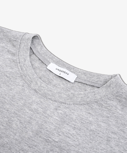 UNDEROFF(アンダーオフ)の「メンズ コットン 半袖 クロップTシャツ ホワイト(Tシャツ/カットソー・メンズ・ホワイト/ライトホワイト・MEDIUM/LARGE/X-LARGE)」の13枚目の写真