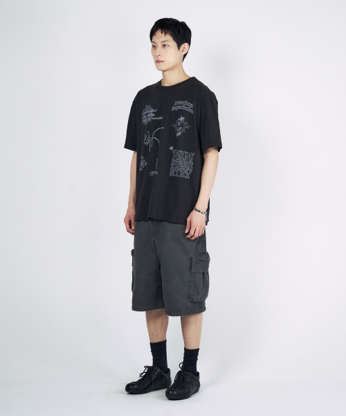 SLOWACID（スローアシッド）の「ドゥドゥ 半袖Tシャツ [ブラック]（Tシャツ/カットソー・レディース・その他・SMALL/MEDIUM/LARGE/X-LARGE）」の2枚目の写真