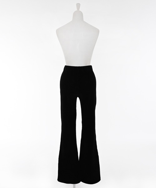 Narcissus(ナルシス)の「ベロアフレアパンツ/コーデュロイデザイン/細見え(その他パンツ・レディース・ブラック/ピンク・FREE)」の10枚目の写真