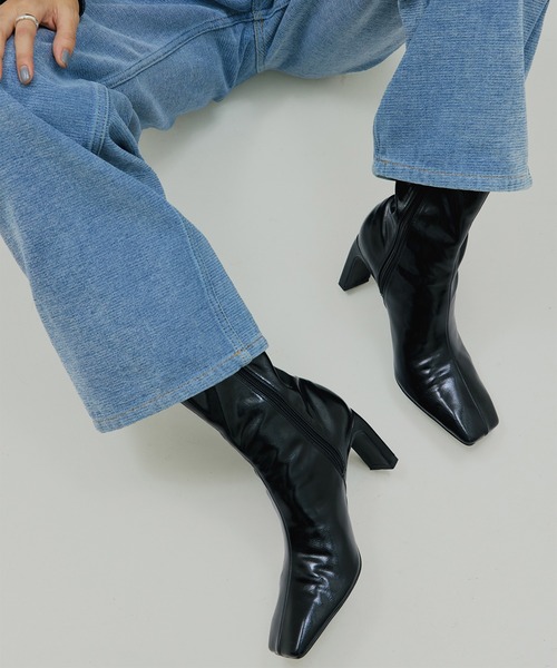 Ameri（アメリ）の「SHEER WAVE TOE BOOTS（ブーツ）」 - WEAR
