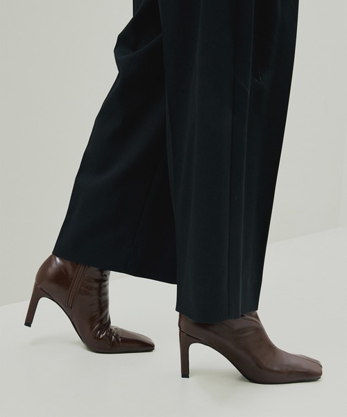 靴 UND SQUARE TOE SHORT BOOTS UND SQUARE TOE SHORT BOOTS