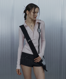 トップス SETUPEXE WAFFEN LINE COLLAR TEE WHITE トップス SETUPEXE WAFFEN LINE COLLAR TEE WHITE WAFFEN LINE COLLAR