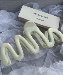 WARAIJOGO（ワライジョウゴ）の「カラーウェーブヘアクリップ(LEY)（バレッタ/ヘアクリップ）」