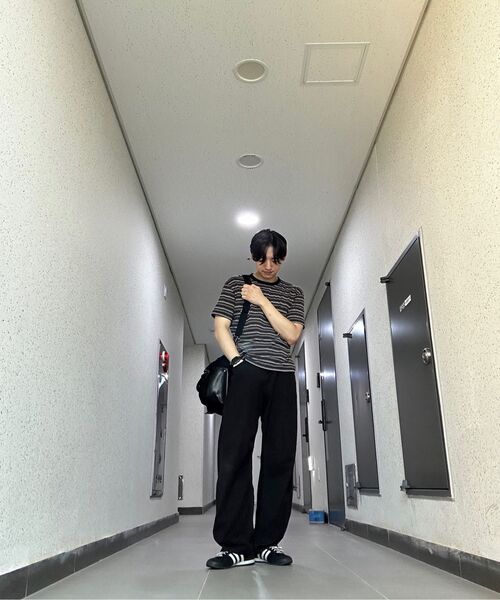 P.IN.O（ピインオ）の「コットンクロップ半袖Tシャツ-マッスルフィット（Tシャツ/カットソー・メンズ・グレー系その他/ブラック/ホワイト/チャコール/その他・MEDIUM/LARGE/SMALL）」の7枚目の写真