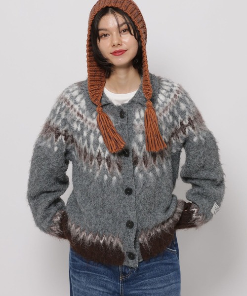 WILLIAM B.ELIOTT】フェアアイルニットカーディガン（ニット/セーター