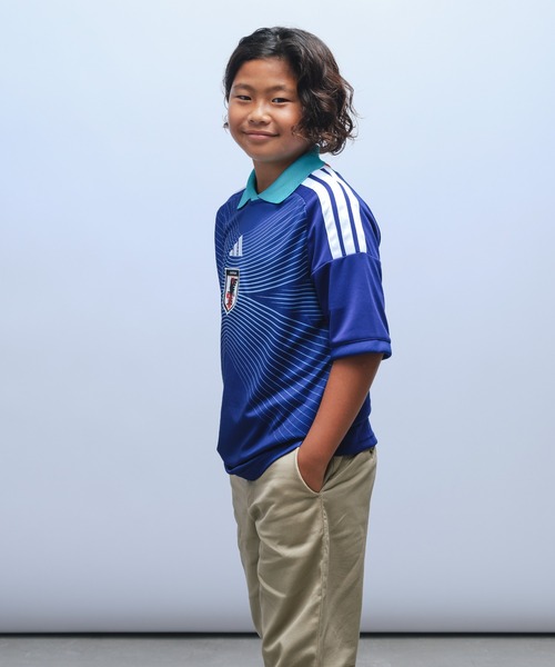 adidas（アディダス）の「キッズ アディダス サッカー日本代表 2026 ホーム レプリカ ユニフォーム / adidas（Tシャツ/カットソー・キッズ・ブルー・130/140/150/160）」の7枚目の写真