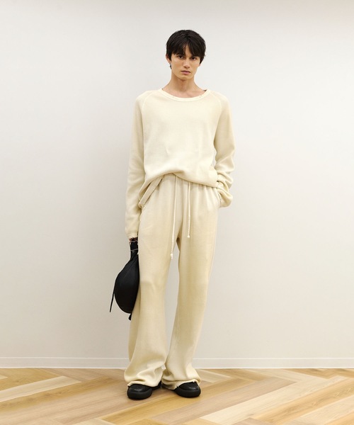 VEIN （ヴェイン）の「30//2 ワッフル ラグラン L/S TEE / 30//2 WAFFLE RAGLAN L/S TEE（Tシャツ/カットソー・メンズ・オフホワイト/カーキブラウン・2/1）」の3枚目の写真