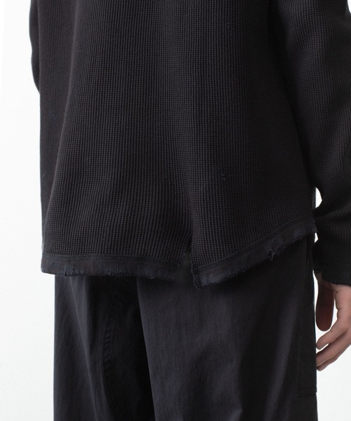VEIN (ヴェイン)の「30//2 ワッフル ラグラン L/S TEE / 30//2 WAFFLE RAGLAN L/S TEE(Tシャツ/カットソー・メンズ・オフホワイト/カーキブラウン/ブラック・2/1)」の13枚目の写真