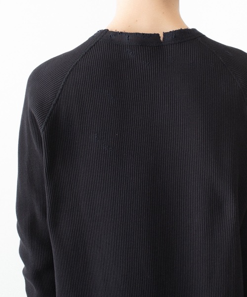VEIN (ヴェイン)の「30//2 ワッフル ラグラン L/S TEE / 30//2 WAFFLE RAGLAN L/S TEE(Tシャツ/カットソー・メンズ・オフホワイト/カーキブラウン/ブラック・2/1)」の16枚目の写真