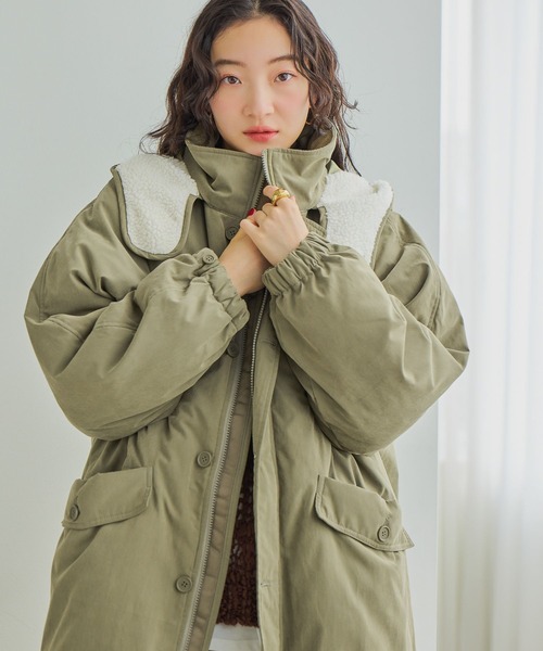 2WAY アライドふんわりモンスターパーカー（ブルゾン）｜niko and