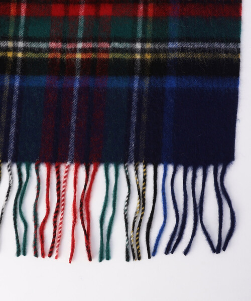 FREAK'S STORE(フリークスストア)の「TWEED MILL/ツイードミル LAMBSWOOL 70×190 / ラムウール チェックマフラー(マフラー・レディース・グレー/ネイビー/ブラウン・ONE SIZE)」の9枚目の写真
