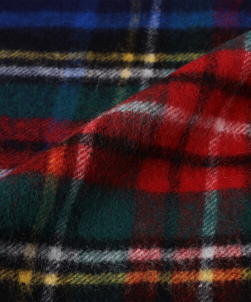 FREAK'S STORE(フリークスストア)の「TWEED MILL/ツイードミル LAMBSWOOL 70×190 / ラムウール チェックマフラー(マフラー・レディース・グレー/ネイビー/ブラウン・ONE SIZE)」の11枚目の写真