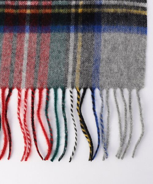 FREAK'S STORE(フリークスストア)の「TWEED MILL/ツイードミル LAMBSWOOL 70×190 / ラムウール チェックマフラー(マフラー・レディース・グレー/ネイビー/ブラウン・ONE SIZE)」の13枚目の写真