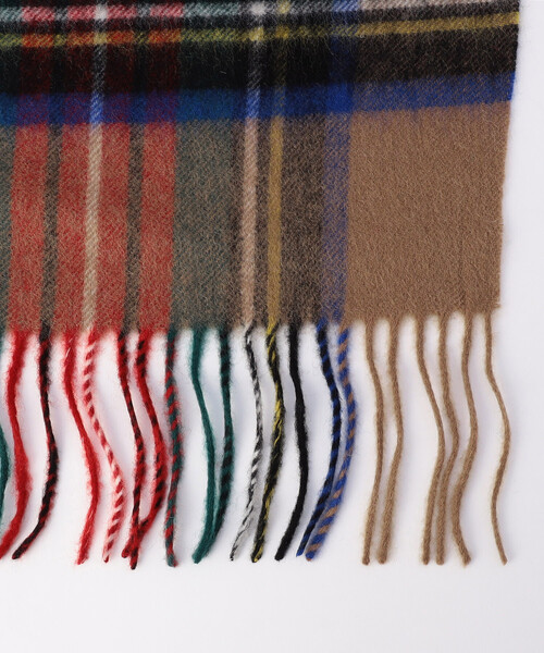 FREAK'S STORE(フリークスストア)の「TWEED MILL/ツイードミル LAMBSWOOL 70×190 / ラムウール チェックマフラー(マフラー・レディース・グレー/ネイビー/ブラウン・ONE SIZE)」の14枚目の写真