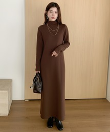 【kenboy様】ミッキー タートルネック ニットワンピース ブラウン ma'ry'ya（マリア）YRK085 タートルネックニットワンピース レディース