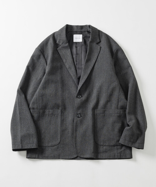 FREAK'S STORE(フリークスストア)の「リラックスフィット WOOLLY ジャケット パンツ セットアップ テーラードジャケット/ウールライク ウール調(セットアップ・メンズ・チャコールグレー/グレー・SMALL/MEDIUM/LARGE)」の3枚目の写真