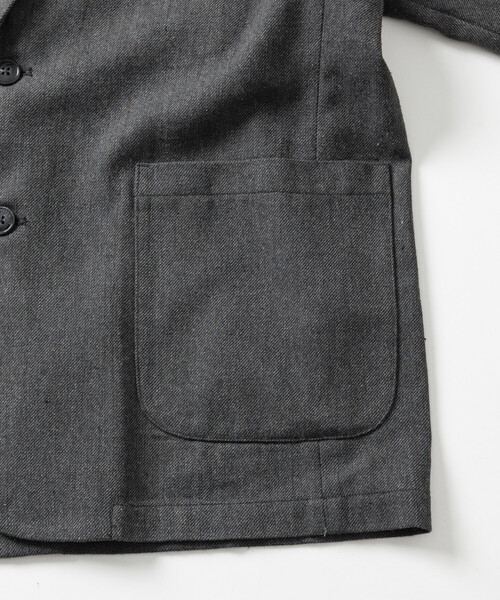 FREAK'S STORE(フリークスストア)の「リラックスフィット WOOLLY ジャケット パンツ セットアップ テーラードジャケット/ウールライク ウール調(セットアップ・メンズ・チャコールグレー/グレー・SMALL/MEDIUM/LARGE)」の7枚目の写真