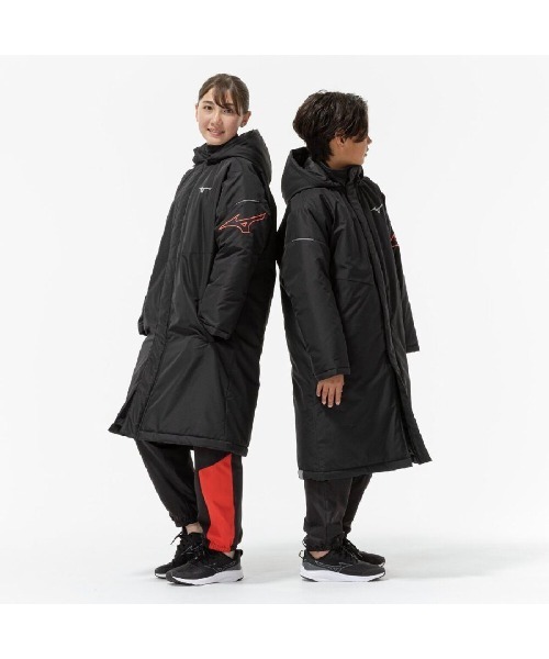 MIZUNO（ミズノ　）の「ミズノ  JR中綿コート_（ダウンジャケット/コート・キッズ・ブラック・130cm/140cm/150cm/160cm）」の4枚目の写真