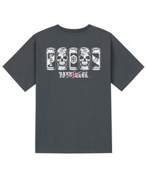 KTG0112 アートスカル 半袖Tシャツ - グレー